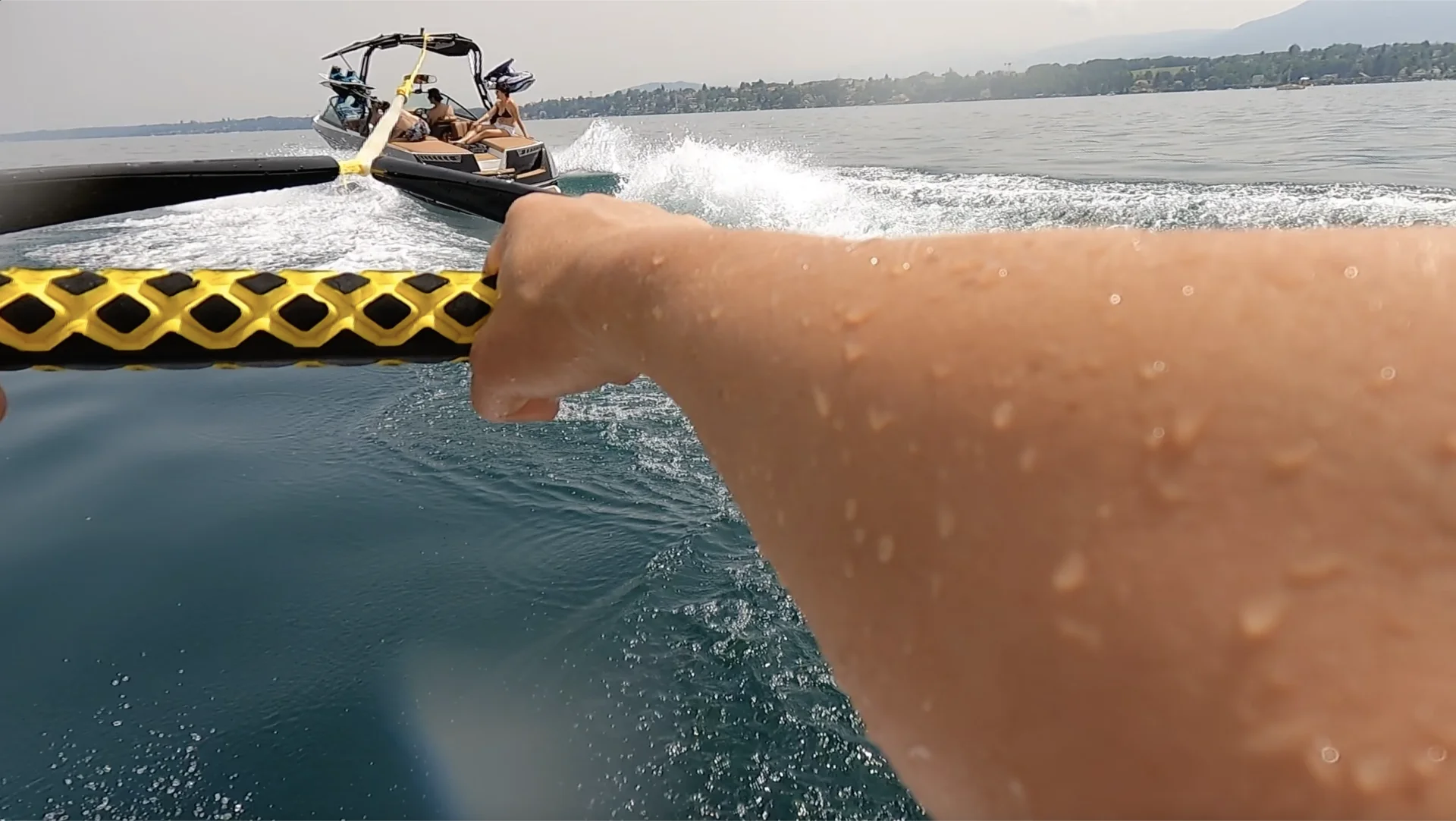 The Lake Riders Club spirit — riders on Lake Geneva